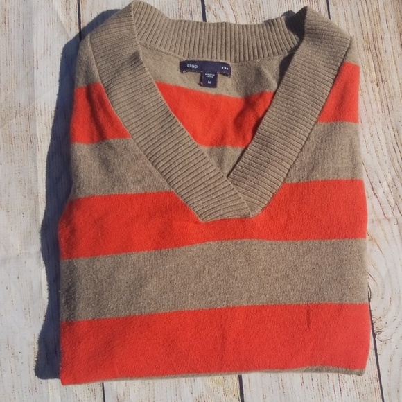 GAP Factory Sweaters - Gap Factory GUC Preppy Stripe Sweater Sz M